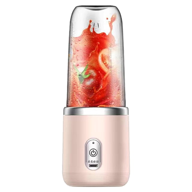 lionlar Mini Juicer Ice Crusher USB Charging Food Mixer Powerful Motor Pink Pink 2