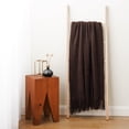 thumbnail image 6 of Battilo Brown Throw Blanket for Couch,Dark Brown Knit Blanket,Housewarming Gift,Boho Throw,50"x60", 6 of 9