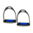 thumbnail image 2 of Ximing 2Pcs Horse Riding Stirrups Horse Riding Stirrup Outdoor Supplies High Strength Safety Horse Riding Horse Riding Tool Stirrups blue, 2 of 10