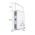 thumbnail image 7 of LPG Propane Gas Tankless Water Heater 6L Outdoor Camping Instant Bath With Shower Head Hot Water Heater Boiler Car Truck Tent ,Compact Design, 7 of 7