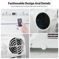 thumbnail image 6 of LifePlus Dual Hose Portable Air Conditioners 10200BTU (14000BTU ASHRAE) Indoor Room AC Unit Dehumidifier Air Filter Window Kits Easy Efficient Standard for Large Room Remote Control, NPH-10CE, 6 of 9