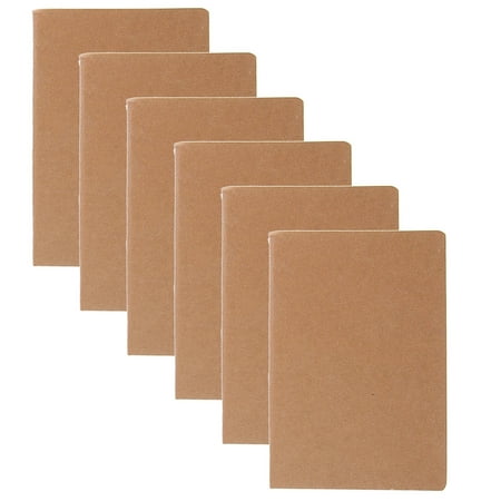 Paper Craft (6 Pack) Pocket Notebooks, Journal To Write In Set, 3.5 x 5.5 Mini Notebook, Travel Journal, Ruled and Stitched Journals (Best Notebooks To Write In)