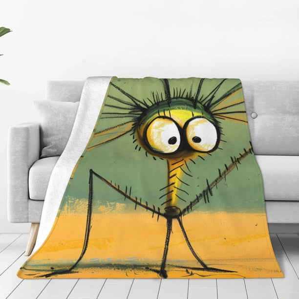 Balery Quirky Cartoon 123 Manta de Felpa Suave y Acogedora – Cobija de Franela Aterciopelada para Cama, Lavable y Cálida para Sofá, Mascotas, Transpirable-80"x60"
