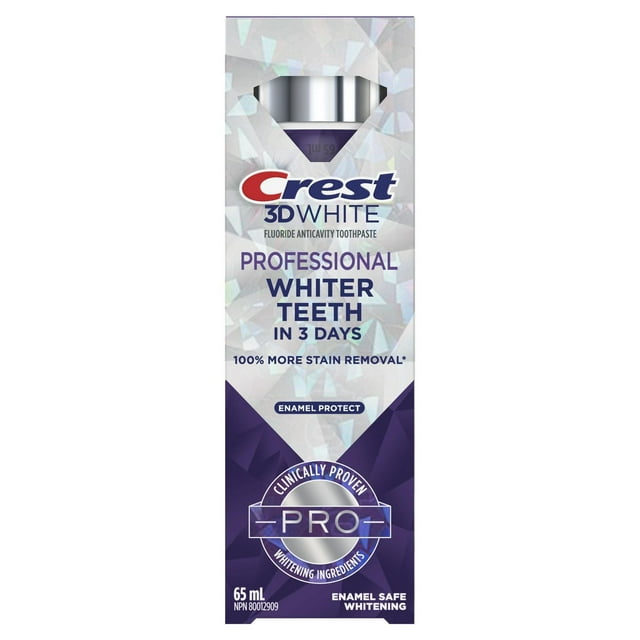 Crest 3D White Professional Enamel Protect Toothpaste 65mL