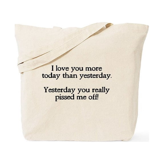 CafePress - I Love You More Today Tote Bag - Unisex Canvas Tote Bag, Beige, 1-Piece