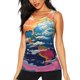 thumbnail image 1 of Balery Colorful Whimsical Earth Camiseta sin mangas estampada ligera para mujer, tops de entrenamiento sin mangas, camisetas de yoga transpirables de secado rápido.-Small, 1 of 7