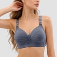 thumbnail image 5 of idosla Women Padded Push Up Bras Seamless Soft Underwire T-Shirt Bra (Grey, 44), 5 of 6