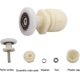 thumbnail image 3 of Rodillos para puerta de ducha, 12 piezas de latón para puerta corrediza de ducha, para rodillo para repuesto de rodillos para puerta de ducha corrediza de vidrio (23 mm), 3 of 5