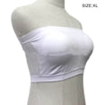 thumbnail image 4 of Sujetador inalámbrico Minnieouse sin tirantes Busto Bandeau Top Cierre de tirador Ropa interior blanca, 4 of 6