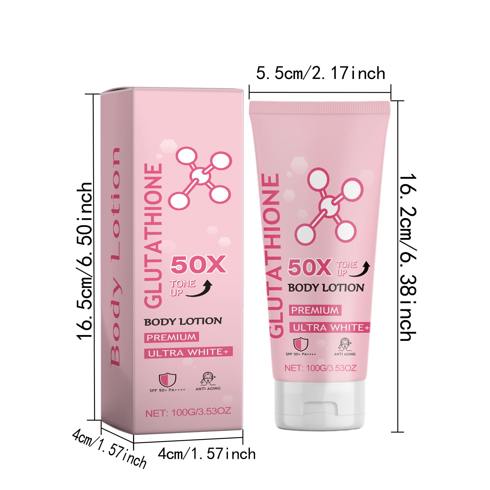 Alvantor Brightening Body Lotion with Glutathione and Arbutin for Even Skin Tone, 3.53oz