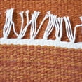 thumbnail image 5 of Rugsotic Carpets Handmade Rugs Hand Woven Kilim Square 8'x8' Dark Orange Wool for Indoor Use, 5 of 10
