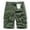Army Green, variant on BADHUB Men's Drawstring Elastic Waist Cargo Shorts with Multi Pockets Zipper Stretch Heavy-Duty Work Shorts Clearance Black XL
