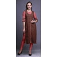 thumbnail image 2 of Bimba Kurti Droit Imprimé Décontracté Manches 3/4 Robe Longue Kurta pour Femmes, 2 of 6