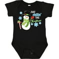 thumbnail image 3 of Inktastic Just Chillin' This Christmas Fun Snowman in Top Hat Boys or Girls Baby Bodysuit, 3 of 5