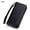 Black, variant on Women's RFID Blocking Long Wallet Top Grain Leather Tassel Zipper Clutch Purse, Ocean Blue