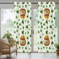 thumbnail image 5 of Outdoor Curtains for Patio Waterproof, St. Patrick's Day Outdoor Privacy Panels Grommet, Spring Gold Coin Botanical Clovers Leaves Blackout Outside Curtains for Porch/Cabana 54"x95", 2 Panels, 5 of 8