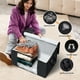 thumbnail image 4 of Bolsas de almacenamiento de ropa, 6 unidades, capacidad 60 L, plegables, negras, 4 of 6