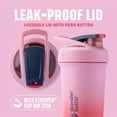 thumbnail image 2 of BlenderBottle Strada Sleek Shaker Cup Botella de agua aislada de acero inoxidable con batidor de alambre, 25 onzas, Flamingo Ombre, 2 of 5