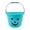 Blue, variant on 7 Inch Plastic Jack-O-Lantern Pumpkin Bucket With Handle, Lightweight Reusable Candy Storage Pail, Eco Orange Halloween Gift Basket for Indoor Outdoor Party Favor Decor