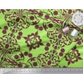 thumbnail image 2 of Soimoi Poly Georgette Fabric Moroccan Damask Decor Fabric Printed Yard 52 Inch Wide, 2 of 3