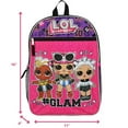 thumbnail image 4 of LOL Surprise Girls Backpack with Lunch Box 5 Piece Set 16 inch Pink, 4 of 6