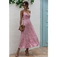 thumbnail image 3 of FcBaudy Robe Sans Manches à Col Rond, Robes d'Été pour Femmes, Robes d'Été à Imprimé Floral Boho Longue Robe de Soirée Robe de Plage Robe d'Été pour Femmes, 3 of 9