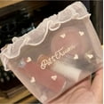 thumbnail image 5 of Cute Makeup Bag  Cosmetic Bag for Purse  Aesthetic Make Up Bag Bow Aesthetic Bag (Pink), 5 of 9