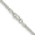 thumbnail image 3 of Sterling Silver 2.75mm Diamond-Cut Forzantina Cable Chain (26 X 2.75) Made In Italy qpe15-26, 3 of 5