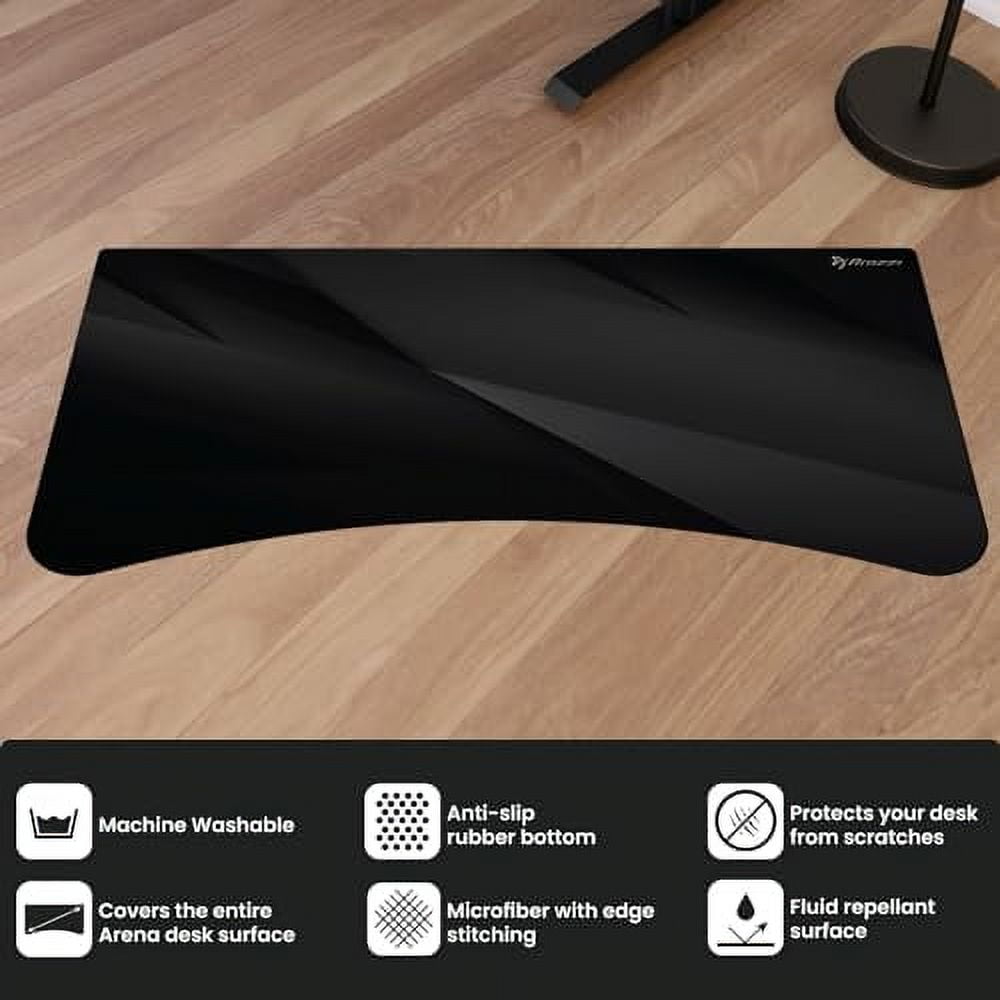 Arozzi Arena Gaming Desk Mat, Full Surface Custom Desk Pad, Interchangeable, Water Resistant & Washable Computer Desk Mouse Pad with Stitched Edges (D060)