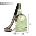 thumbnail image 2 of FORMRS Womens Crossbody Sling Bag Travel Daypack Shoulder Chest Backpack, Light Green Martini, 2 of 7
