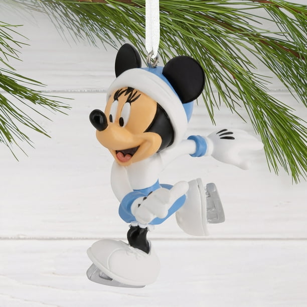 Hallmark Disney Minnie Mouse Ice Skating Christmas Ornament