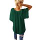 thumbnail image 3 of VISgogo Tops de manga corta para mujer con color sólido, versión suelta, estilo casual, ropa de verano plisada VISgogo moda, 3 of 4