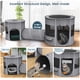 thumbnail image 4 of Corralito portátil para gatos PETOCAT 3 en 1 plegable con túnel, 4 of 7