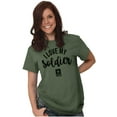 thumbnail image 3 of US Army Star Logo I Love My Soldier Men's Graphic T Shirt Tees Brisco Brands S, 3 of 6