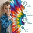 thumbnail image 3 of Blackout Kids Curtains,Colorful Rainbow Tie Dye Spiral Pattern Childrens Insulated Curtains Set Of 2,Bedroom Essentials,Toddler Room Decor 52"x84", 3 of 5