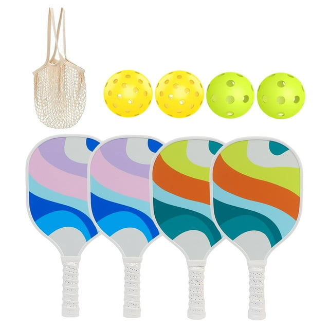 pitrice Exciting Pickleball Rackets With High Visibility Balls Package For Enhanced Gameplay Experience Sturdy And Durable