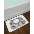 thumbnail image 2 of Victorian Bath Mat, Old Victorian Frame Two Man and Two Woman Ancient Baroque Crown Princess Art, Non-Slip Plush Mat Bathroom Kitchen Laundry Room Decor, 29.5 X 17.5 Inches, Black White, Ambesonne, 2 of 2