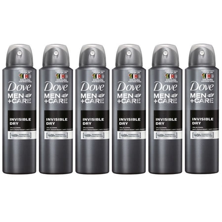 Dove Men Care Invisible Dry Anti-Perspirant Deodorant Body Spray 150ml Pack of 6