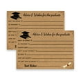 thumbnail image 5 of Yxwen 10 Kraft Paper Invitation Cards Per Pack, Graduation Invitation Cards with Mortarboard Design 10 PCS Folded Stationery for Commencement & Class Of 2026 Events (Black/Gold Theme), 5 of 5