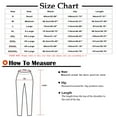thumbnail image 4 of Chbgutlmr Plus Size Pants for Women Striped Printed Elastic Waist Button Loose Lightweight Casual Trousers, 4 of 5