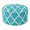 Aqua Moroccan, variant on Inflatable Outdoor Ottoman 21"x21"x9", 220LBS UV Fade Resistant Patio Foot Stool, Portable Water Repellent Pouf with Carry Handle for Garden Camping Indoor Extra Seating - Beige