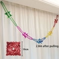thumbnail image 4 of 2/4/8 piezas de guirnaldas de papel de aluminio metálico para colgar en el techo, adornos navideños, guirnaldas, decoración para fiestas de Navidad, decoración del hogar, suministros para fiestas, 4 of 5