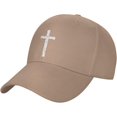 thumbnail image 2 of Vintage Baseball Cap for Men Women Christian Cross Dad Hat Adjustable Trucker Sports Hat Black, 2 of 9