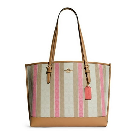 Coach Mollie Tote In Signature Jacquard With Stripes