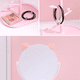 thumbnail image 4 of Espejo de maquillaje de oreja de gato giratorio de escritorio HD - Base cuadrada - Rosa MFZFUKR CPB-DE-WX413-4, 4 of 5