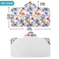 thumbnail image 4 of Yayeee Kids Hooded Towel with Hand Pockets Beach Soft Absorbent Bath Wrap 50 x 23.5 inch, Watercolor Flowers Pattern, 4 of 5
