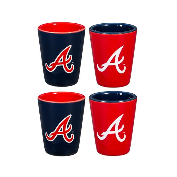 Atlanta Braves Four-Pack Shot Glass Set