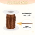 thumbnail image 3 of Uxcell 1-Pack Bonsai Training Wire, 0.8mm x 66ft/20m Anodized Aluminum Bonsai Tree Wire for Fine Trunk [Copper], 3 of 7