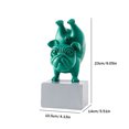 thumbnail image 3 of Encantadora Estatua De Perro De Yoga Artesanía De Bulldog Francés, Estatuilla Abstracta De Estilo Simple Moderno, Artesanías De Adorno Bonitas Tmvgtek Libre de BPA, 3 of 3
