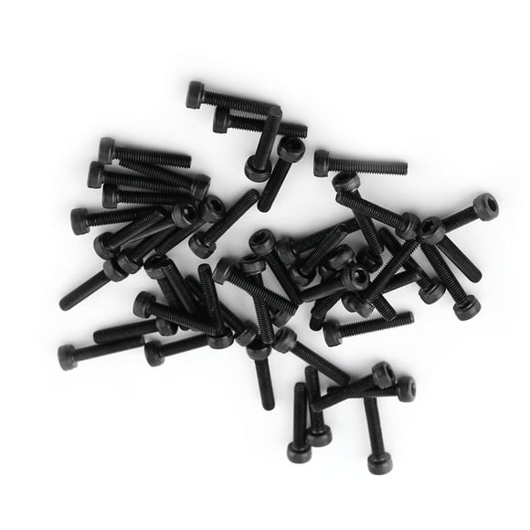 M3 Black Hex Socket Cap Head Screw Bolt Set 12.9 Grade Alloy Carbon Steel Fastener Fixing Component with 17 Sizes for Industrial, Home and Office Appliance